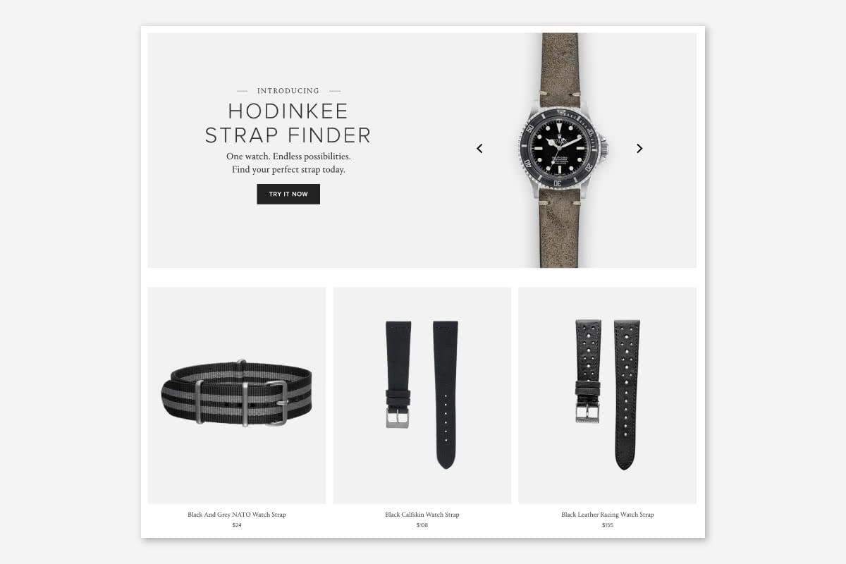 Luxe Digital montre de luxe Hodinkee bracelets vente au détail