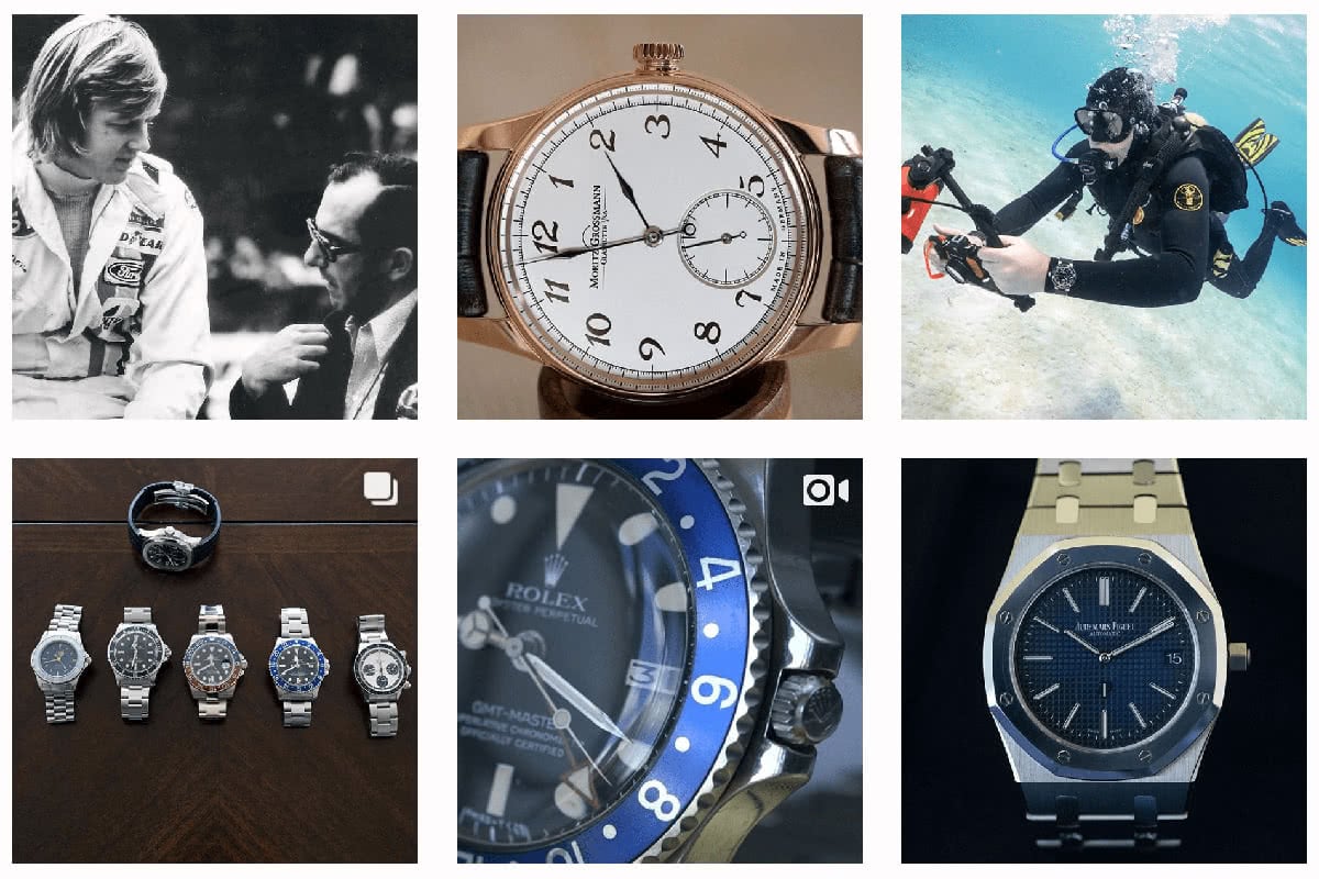 Luxe Digital montres mécaniques de luxe Hodinkee Instagram