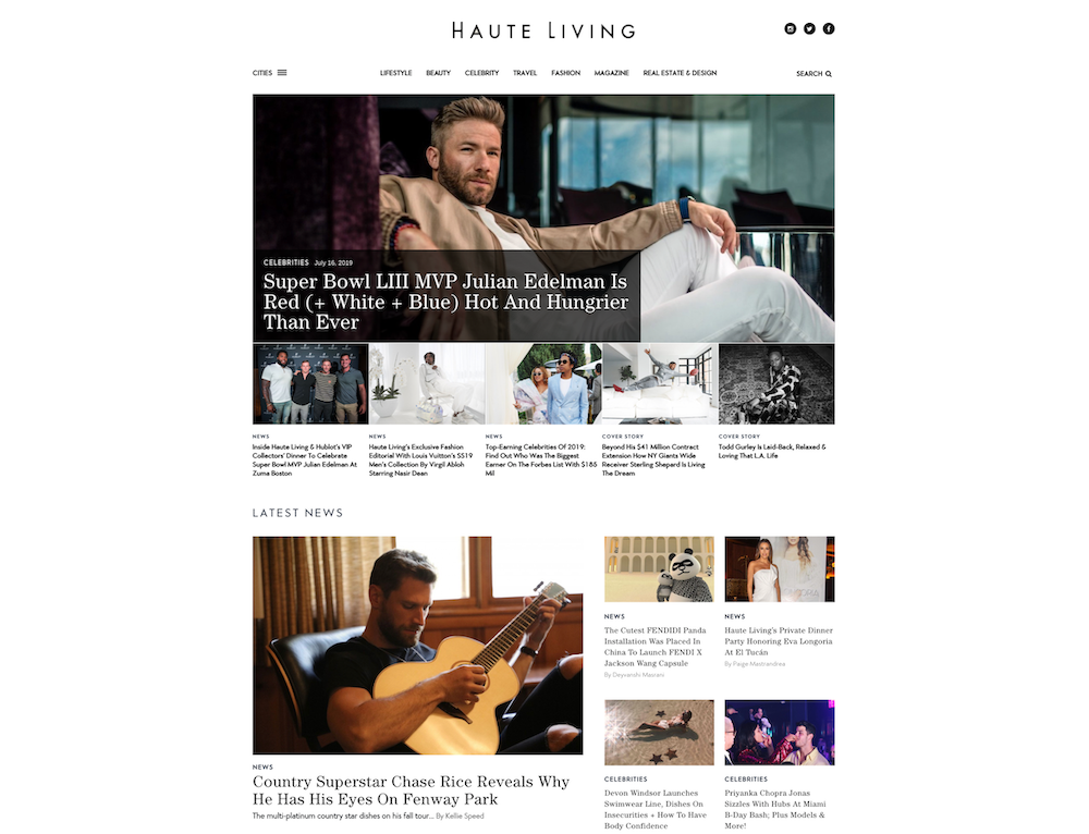 Meilleur magazine de luxe Haute Living - Luxe Digital