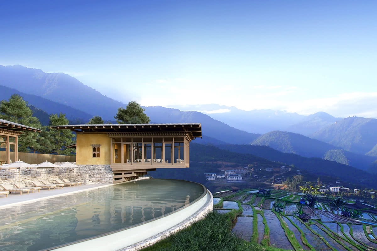 Luxe Digital travel Bhoutan Six Senses hôtel 2018