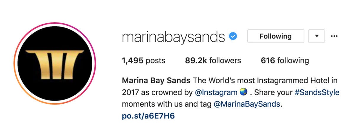 Luxe Digital voyage de luxe hôtel le plus instagramé au monde Marina Bay Sands