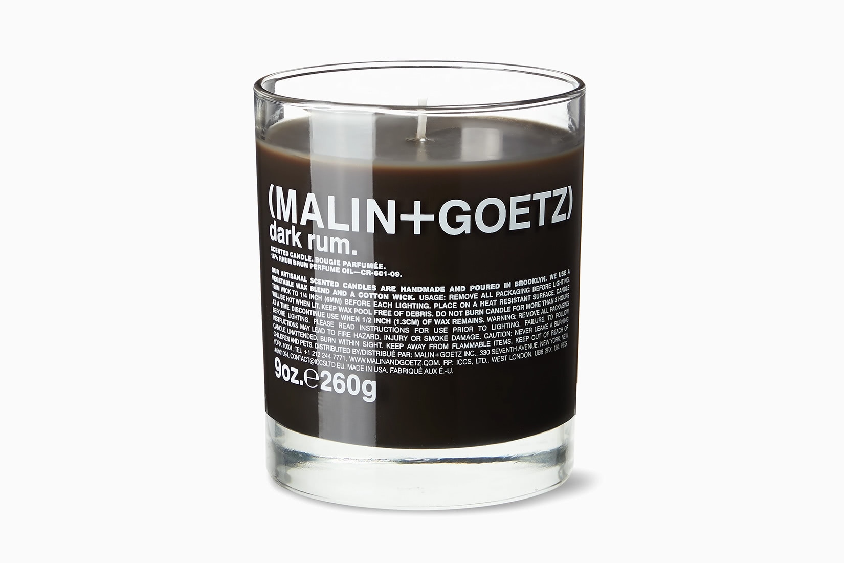 meilleures bougies parfumées malin + goetz parfum d'ambiance rhum foncé - Luxe Digital
