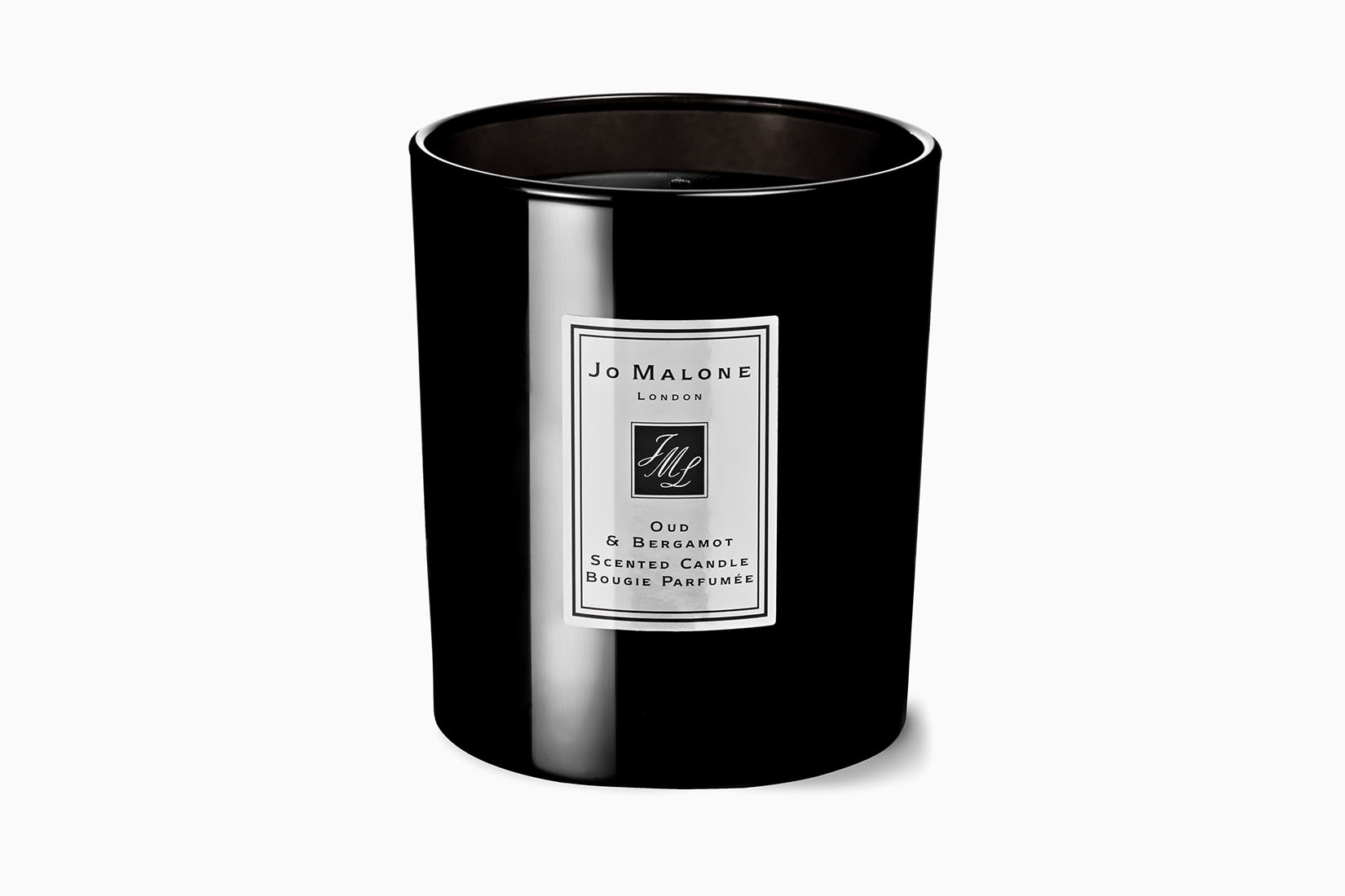 bougies parfumées jo malone parfum d'ambiance oud noir bergamote - Luxe Digital