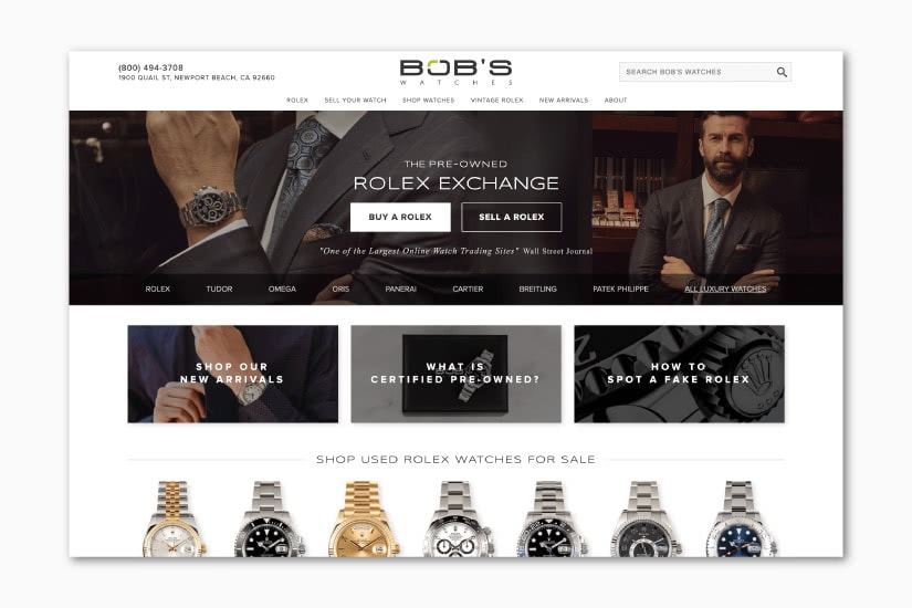 Les meilleurs sites de revente de produits de luxe Bob's Watches - Luxe Digital