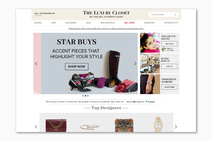 Les meilleurs sites de revente de produits de luxe The LuxuryCloset - Luxe Digital