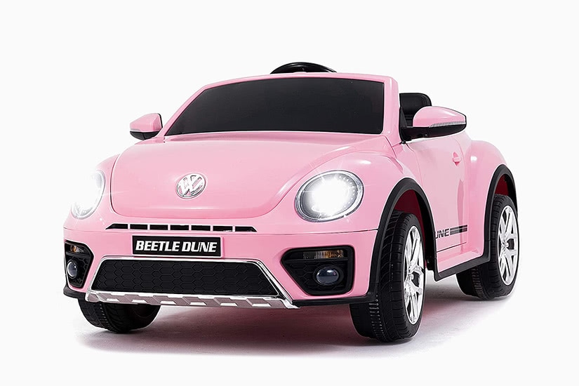 meilleures voitures électriques enfants volkswagen beetle 12v battery-powered ride-on premium - Luxe Digital
