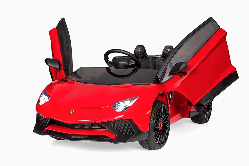 meilleures voitures électriques enfants lamborghini aventador 12v battery powered ride-on premium - Luxe Digital