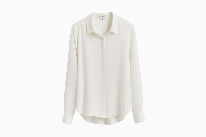 meilleures chemises blanches femmes cuyana soie button down luxe digital