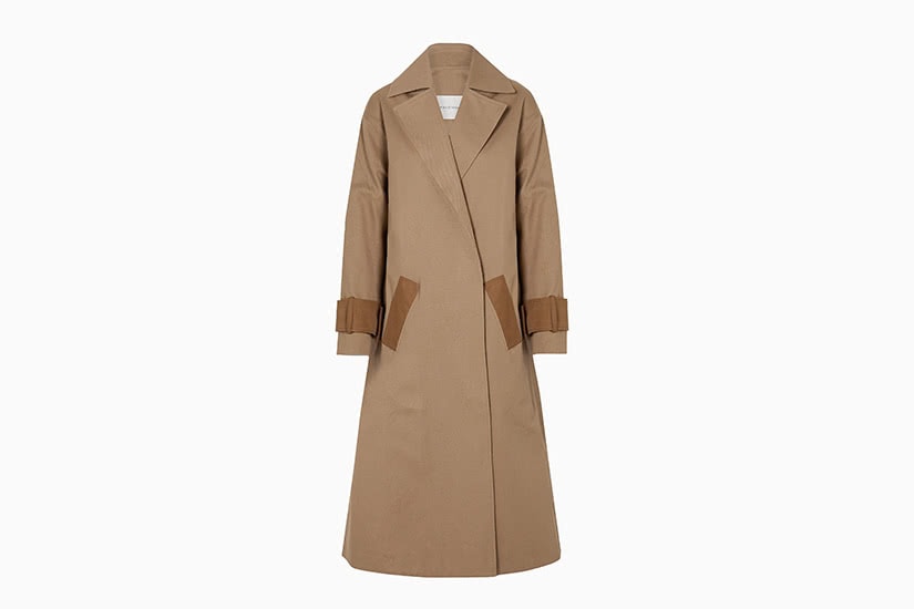 Le meilleur trench-coat féminin bicolore King & Tuckfield - Luxe Digital