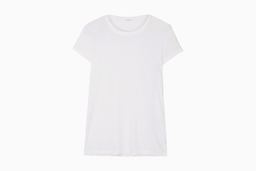 meilleur t-shirt blanc femme rag and bone tee luxe digital