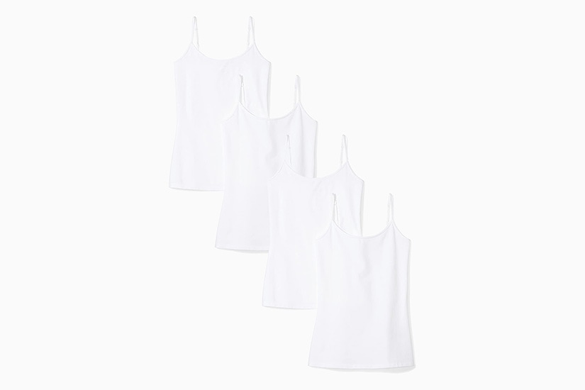 meilleur t-shirt blanc pour femme amazon essentials slim fit camisole luxe digital