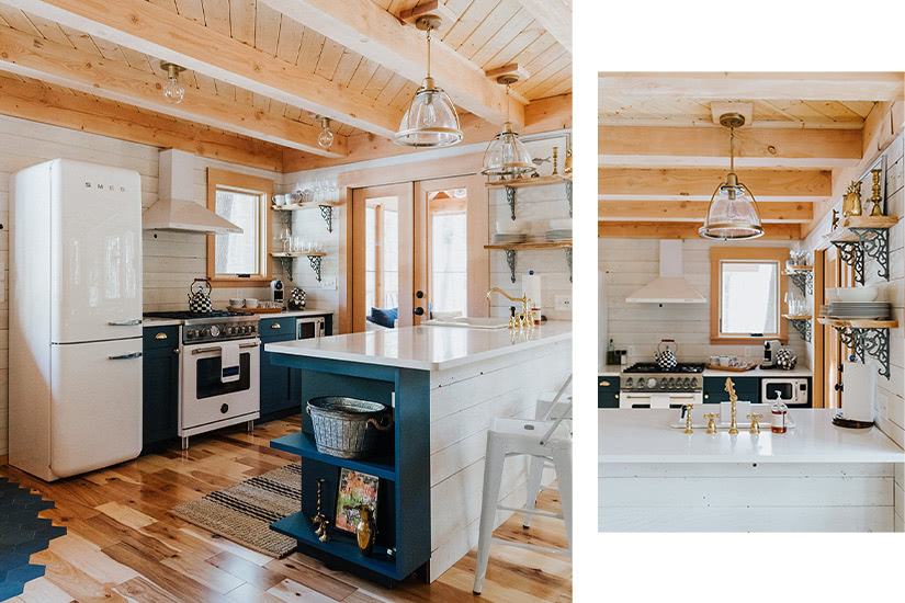 the woods maine treehouse kitchen luxury - Luxe Digital