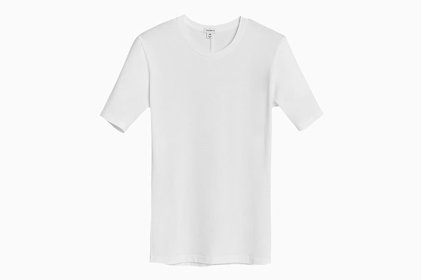 meilleur t-shirt blanc femme cuyana slim crewneck tee luxe digital
