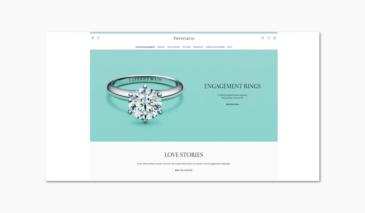 Luxe Digital online storytelling marques de luxe tiffany commercial