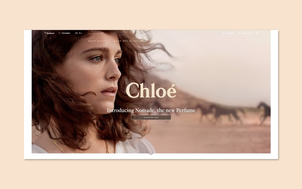 Luxe Digital luxe monomarque vente en ligne YNAP Chloe flagship store