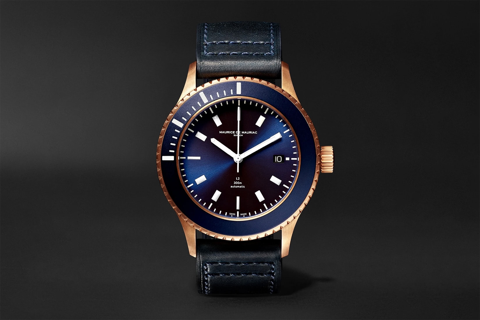 meilleure montre de plongée maurice de mauriac L2 deep blue - Luxe Digital