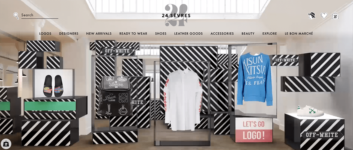 24 Sèvres multimarques eCommerce Site web Visual Display L'avenir du commerce de détail de luxe en ligne Luxe Digital